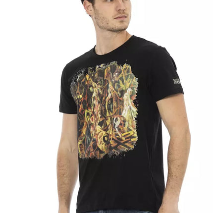 Trussardi Action Black Cotton Men's T-Shirt