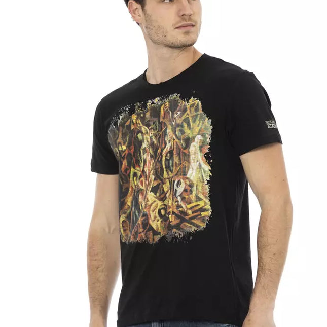 Trussardi Action Black Cotton Men's T-Shirt