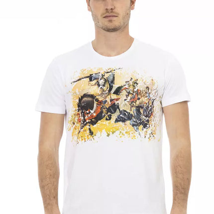 Trussardi Action White Cotton Men T-Shirt
