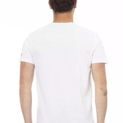 Trussardi Action White Cotton Men T-Shirt