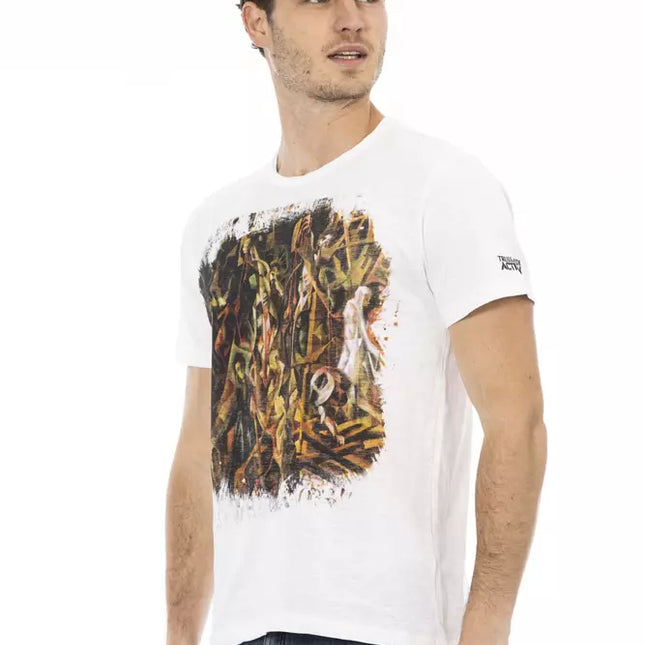 Trussardi Action White Cotton Men's T-Shirt