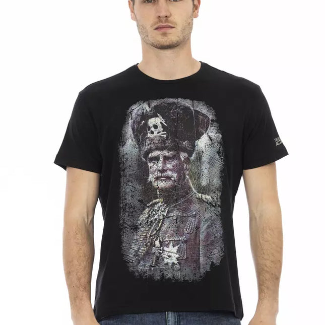 Trussardi Action Black Cotton Men's T-Shirt