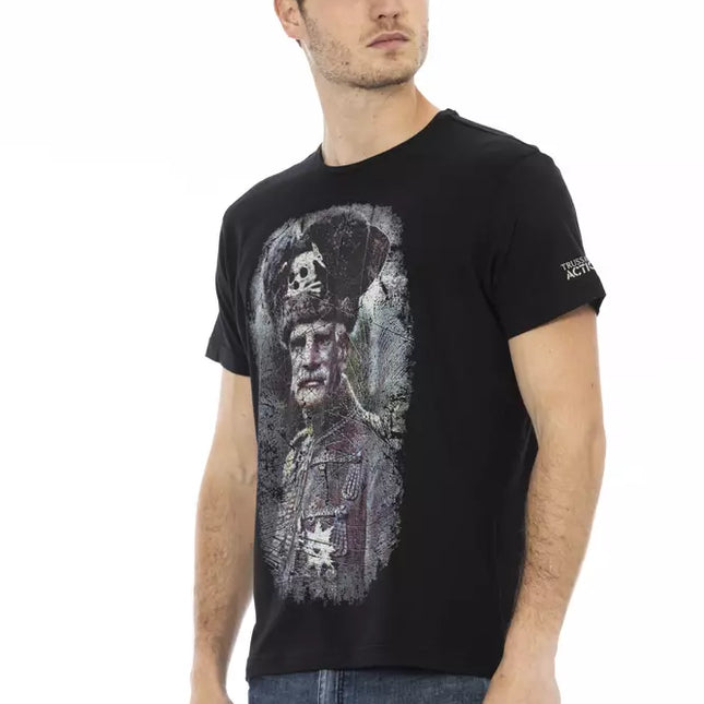 Trussardi Action Black Cotton Men's T-Shirt