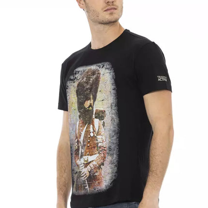 Trussardi Action Black Cotton Men's T-Shirt