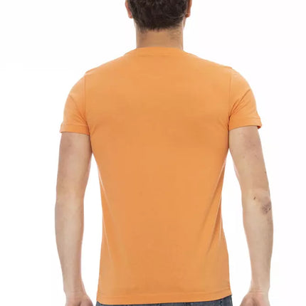 Trussardi Action Orange Cotton Men T-Shirt