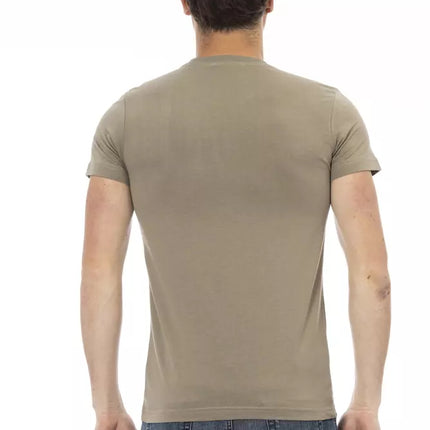 Trussardi Action Green Cotton Men T-Shirt