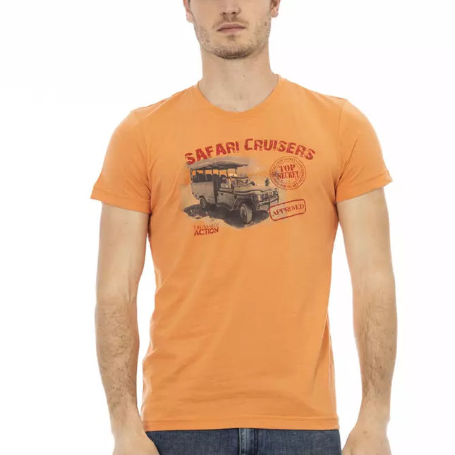 Trussardi Action Orange Cotton Men's T-Shirt