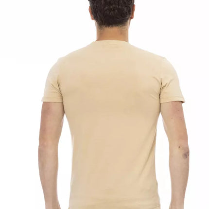 Trussardi Action Beige Cotton Men's T-Shirt