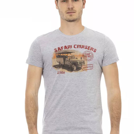 Trussardi Action Gray Cotton Men's T-Shirt