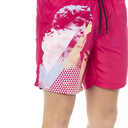 Bikkembergs Fuchsia Polyester Men Swim Short