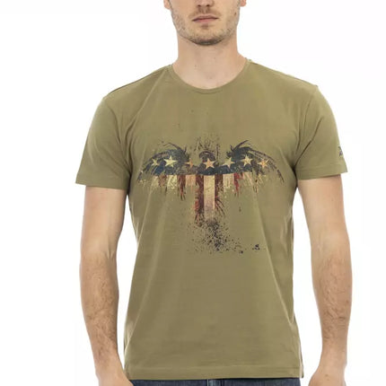 Trussardi Action Green Cotton Men's T-Shirt