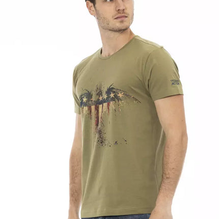 Trussardi Action Green Cotton Men's T-Shirt