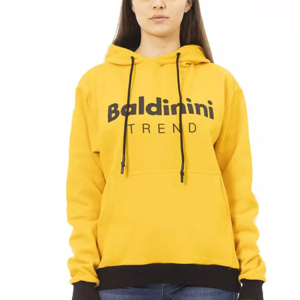 Baldinini Trend Yellow Cotton Women Hoodie