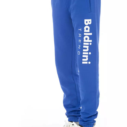 Baldinini Trend Blue Cotton Men's Sport Pant