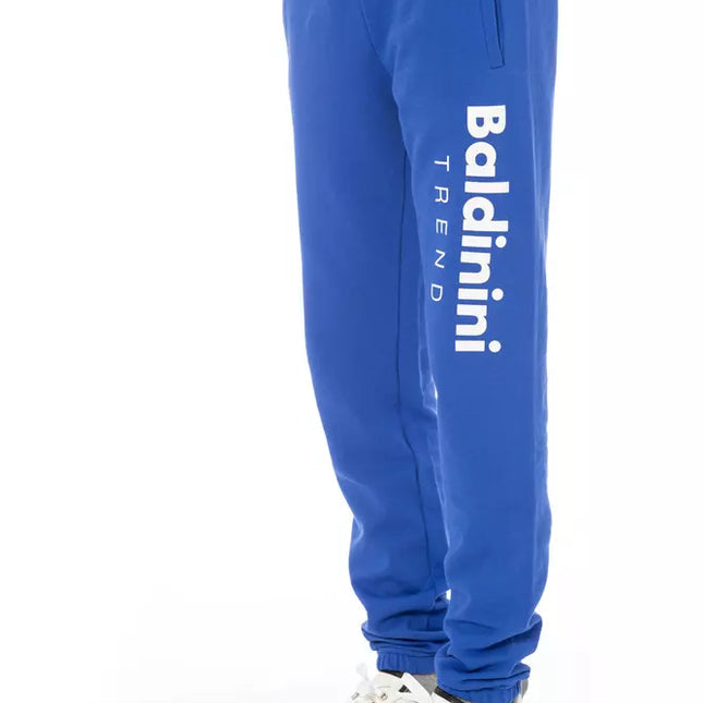 Baldinini Trend Blue Cotton Men's Sport Pant