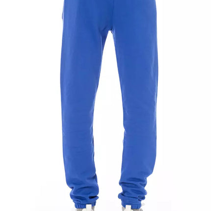 Baldinini Trend Blue Cotton Men's Sport Pant