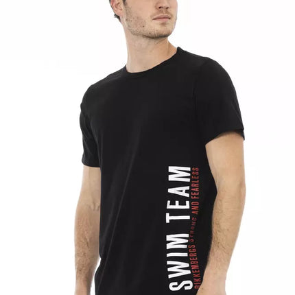 Bikkembergs Black Cotton Men T-Shirt