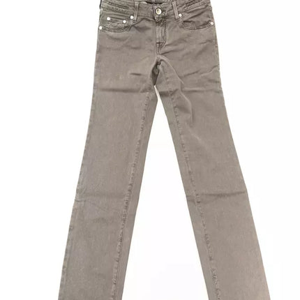 Jacob Cohen Gray Cotton Women Jeans
