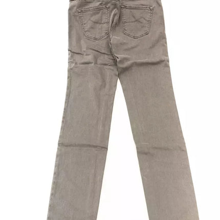 Jacob Cohen Gray Cotton Women Jeans