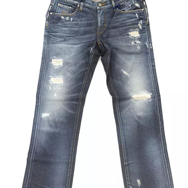 Jacob Cohen Blue Cotton Jeans & Pant