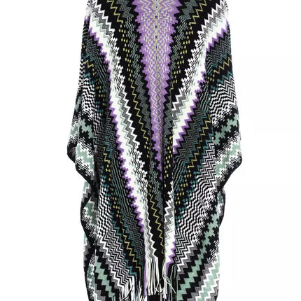 Missoni Multicolor Wool Women Poncho