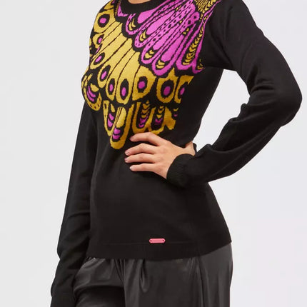 Custo Barcelona Black Wool Women Sweater