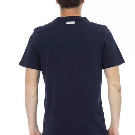 Bikkembergs Blue Cotton Men T-Shirt