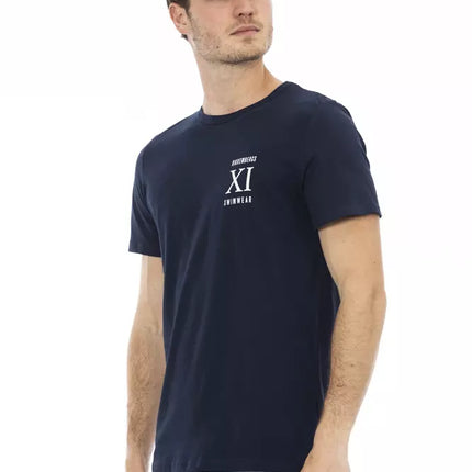 Bikkembergs Blue Cotton Men T-Shirt