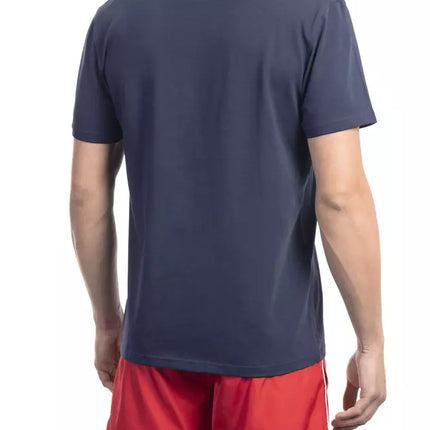 Bikkembergs Blue Cotton Men T-Shirt