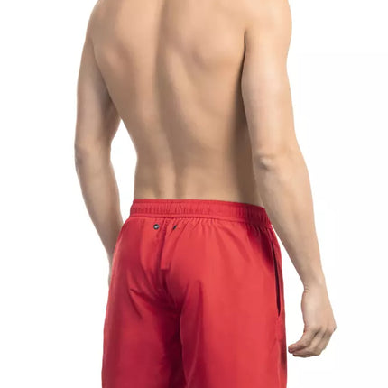 Bikkembergs Red Polyester Men's Swim Short