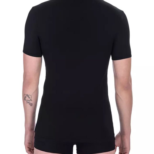 Bikkembergs Black Cotton Men T-Shirt Twin Pack