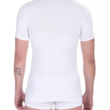Bikkembergs White Cotton Men's T-Shirt Bi-Pack Crew Neck
