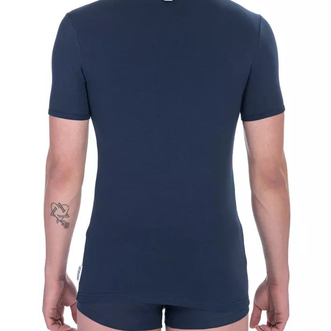 Bikkembergs Blue Cotton Men's T-Shirt
