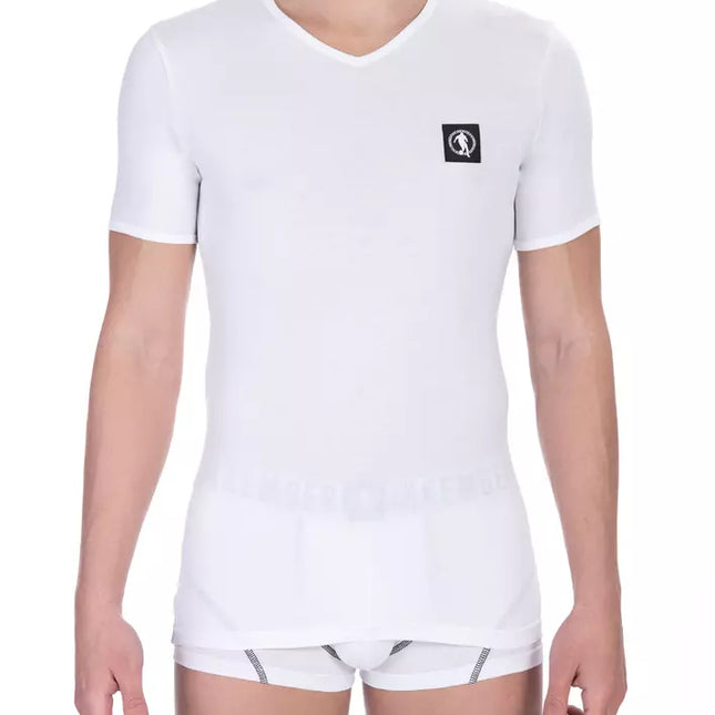 Bikkembergs White Cotton Men's T-Shirt Pack