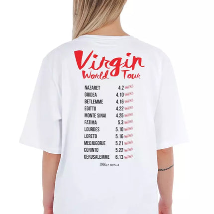 Frankie Morello White Cotton Women T-Shirt