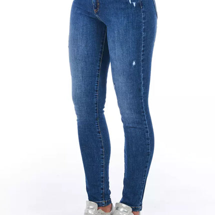 Frankie Morello Blue Denim Women Jeans
