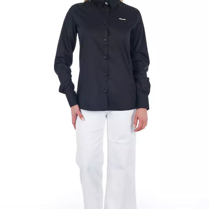 Frankie Morello White Cotton Women Cropped Trouser