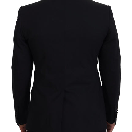 Dolce & Gabbana Black MARTINI Slim Fit Jacket Blazer