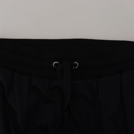 Dolce & Gabbana Black DG Print Mens Jogger Pants