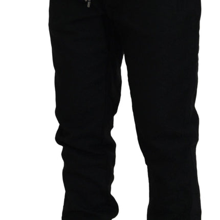 Dolce & Gabbana Black Men Casual Jogger Pants