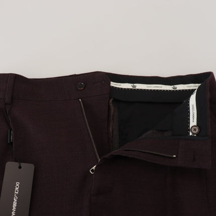 Dolce & Gabbana Brown Cotton Chino Men Pants