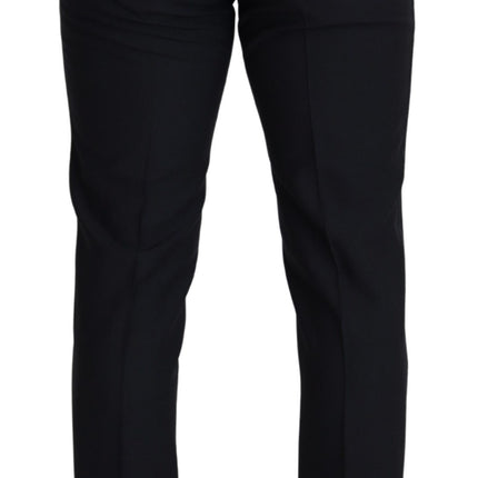 Dolce & Gabbana Black Wool Men Formal Pants