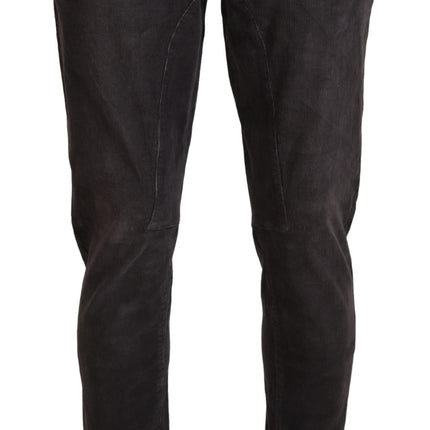 Acht Brown Cotton Straight Fit Men Casual Pants