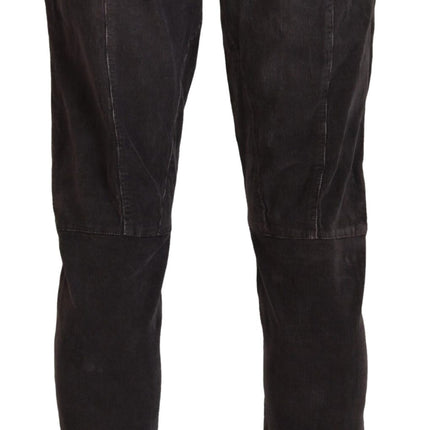 Acht Brown Cotton Straight Fit Men Casual Pants