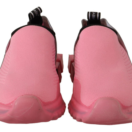 Dolce & Gabbana Pink Low Top Slip On Casual Sorrento Sneakers
