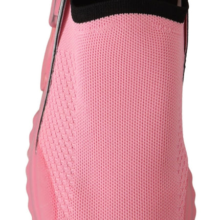 Dolce & Gabbana Pink Low Top Slip On Casual Sorrento Sneakers