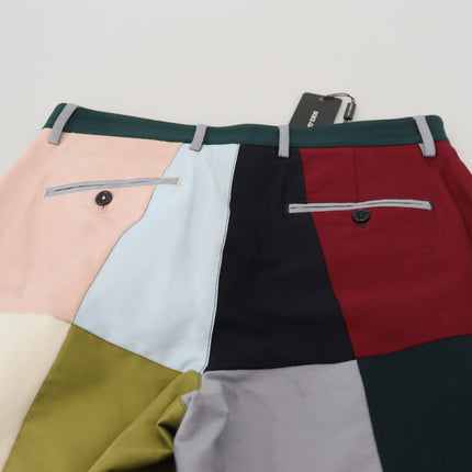 Dolce & Gabbana Multicolor Cotton Patchwork Pants