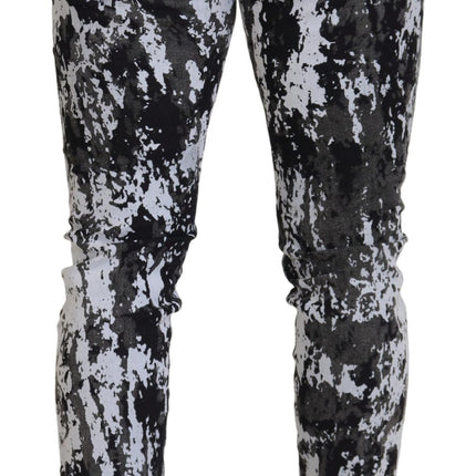 Dolce & Gabbana Multicolor Cotton Tie Dye Skinny Denim Jeans