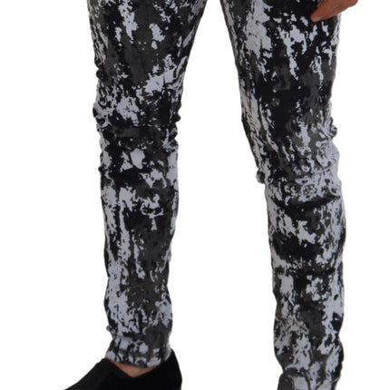 Dolce & Gabbana Multicolor Cotton Tie Dye Skinny Denim Jeans