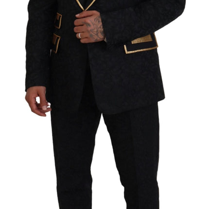 Dolce & Gabbana Black Gold Fantasy Tuxedo Slim Fit Suit